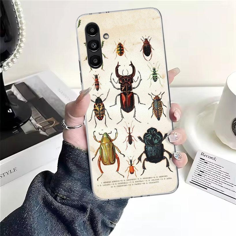 Bugs Bees Scientific Decomposition Phone Case For Samsung Galaxy A13 A14 A15 A16 A17 A53 A54 A55 A56 A57 A33 A34 A35 A36 A37 A23