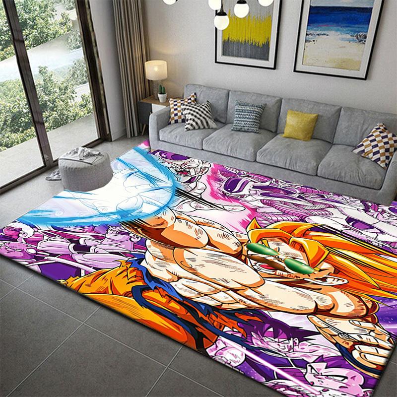 Dragon Ball Cozy Bedroom Comfort Floor Carpetanime Soft Washable Cartoon Floor Carpet