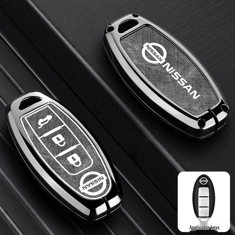 Nissan Key Case: Metal Cover for Sylphy, Terra, Tiida, Qashqai, Murano, Kicks