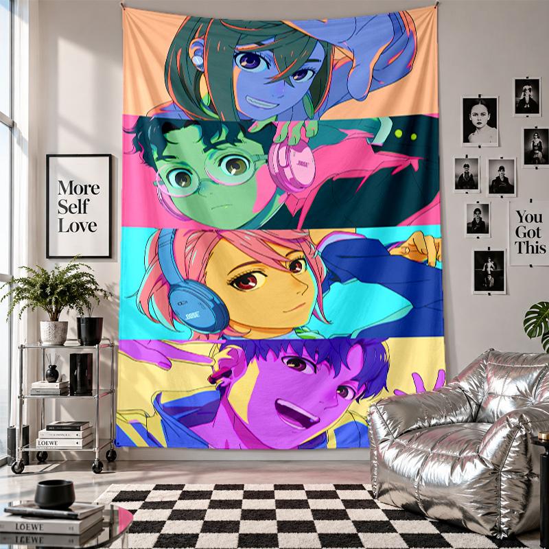 Wall TapestryDandadan Art Hanging Cloth Decorative Background Cover for Room Decoration
