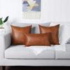 Printed New Leather Pillow Case Cushion Hotel B&B Bedroom Living Room Sofa Decorative Pillow Case Light Luxury