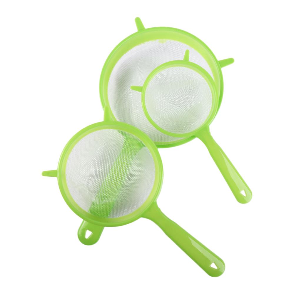 Household with Long Handle for Sifting Juice Spice Flour Sieve Coffee Filter Tea Strainer Colander