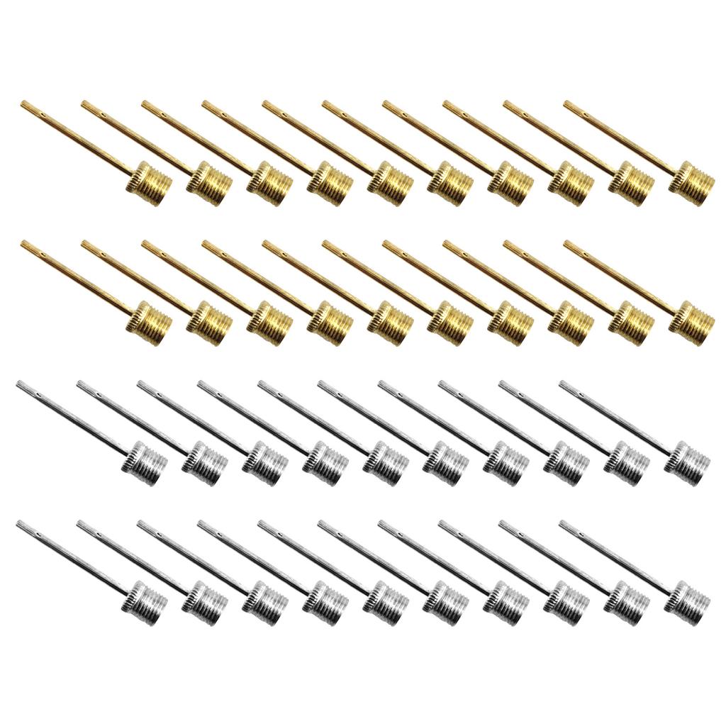 20Pcs Stainless Steel Inflatable Needle Air Valve Adaptor Pump Needles for Inflating Balls Air Pump Needle Easy To Use