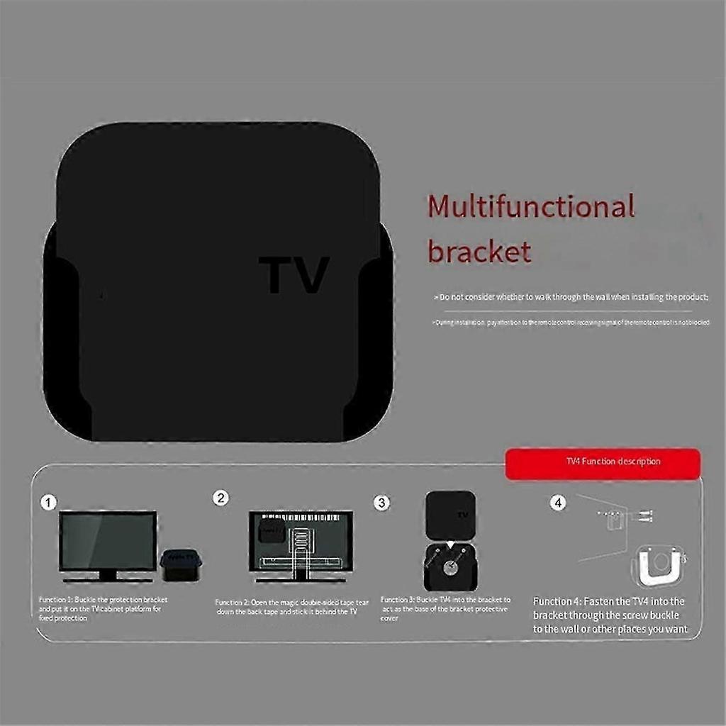 Wall mount for Apple TV streaming device 1/2/3/4/4K