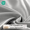 100% Mulberry Silk Bedding Set Solid Color Natural Silk Duvet Cover Set Twin King Queen Size Bed 3pcs/4pcs/5pcs Bed Sheet Set