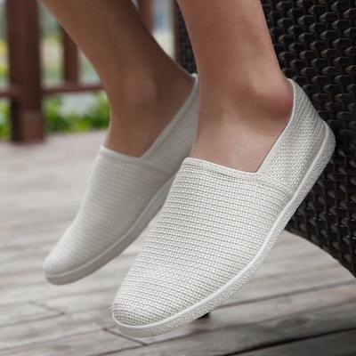 Spring Espadrilles Men Casual Shoes Breathable Canvas Shoes Male Fashon Trend Driving Shoes Men Slip On Loafers Summery89
