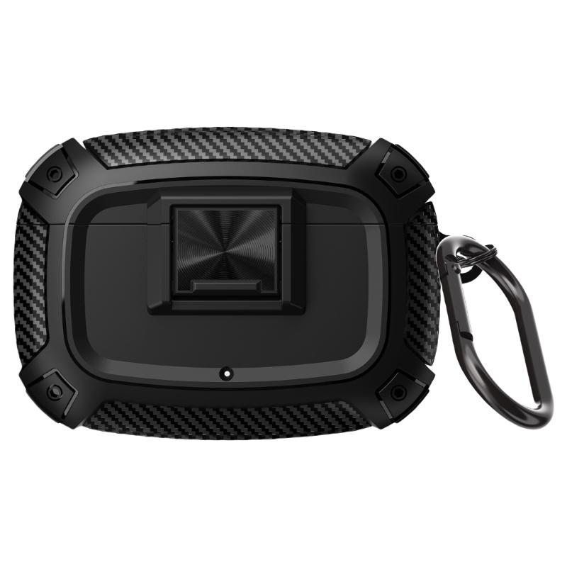 Durability TPU Carbon Fiber Cover for Studio Buds/+ Earbuds AntiShock Shell with Easy Access Charging Port Shell