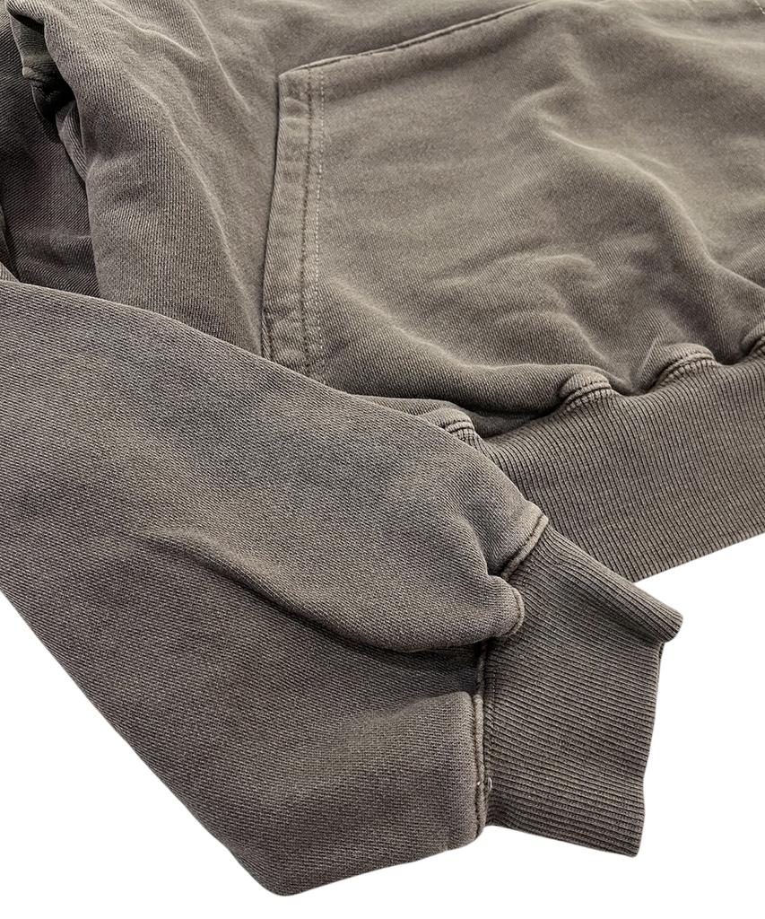 SK8ER ROCK Collage Lettering Pigment Hoodie (Brown)
