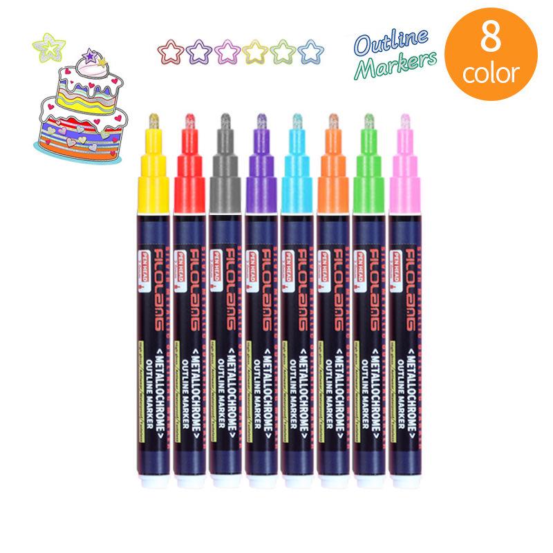 

Filolang Flash Multifunctional Double-Line Marker Pen for Outlining & Highlighting
