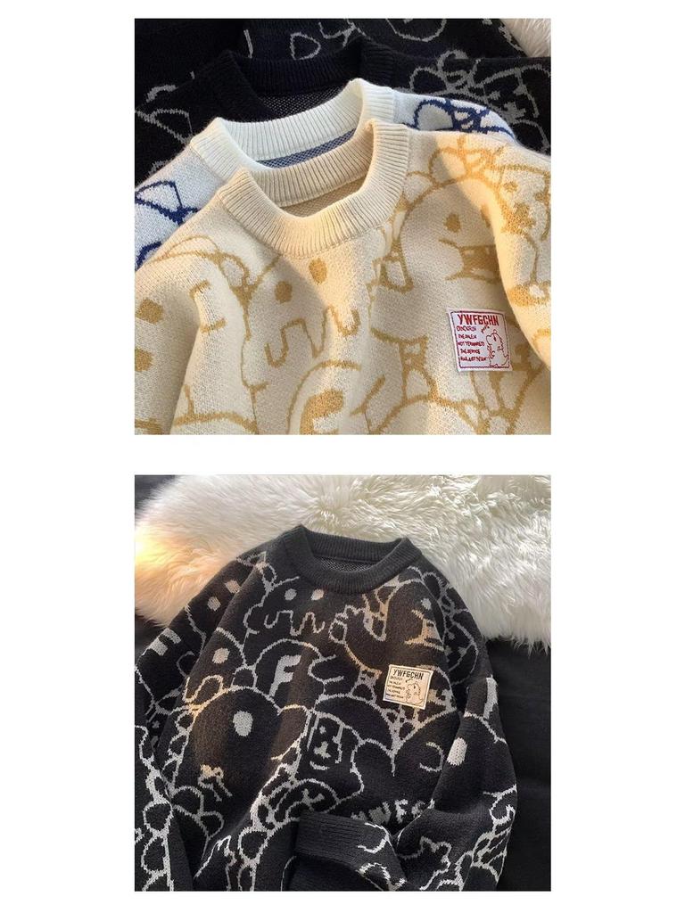 2024 Men's Winter Round Neck Sweater - Lazy Style Couples' Fashion