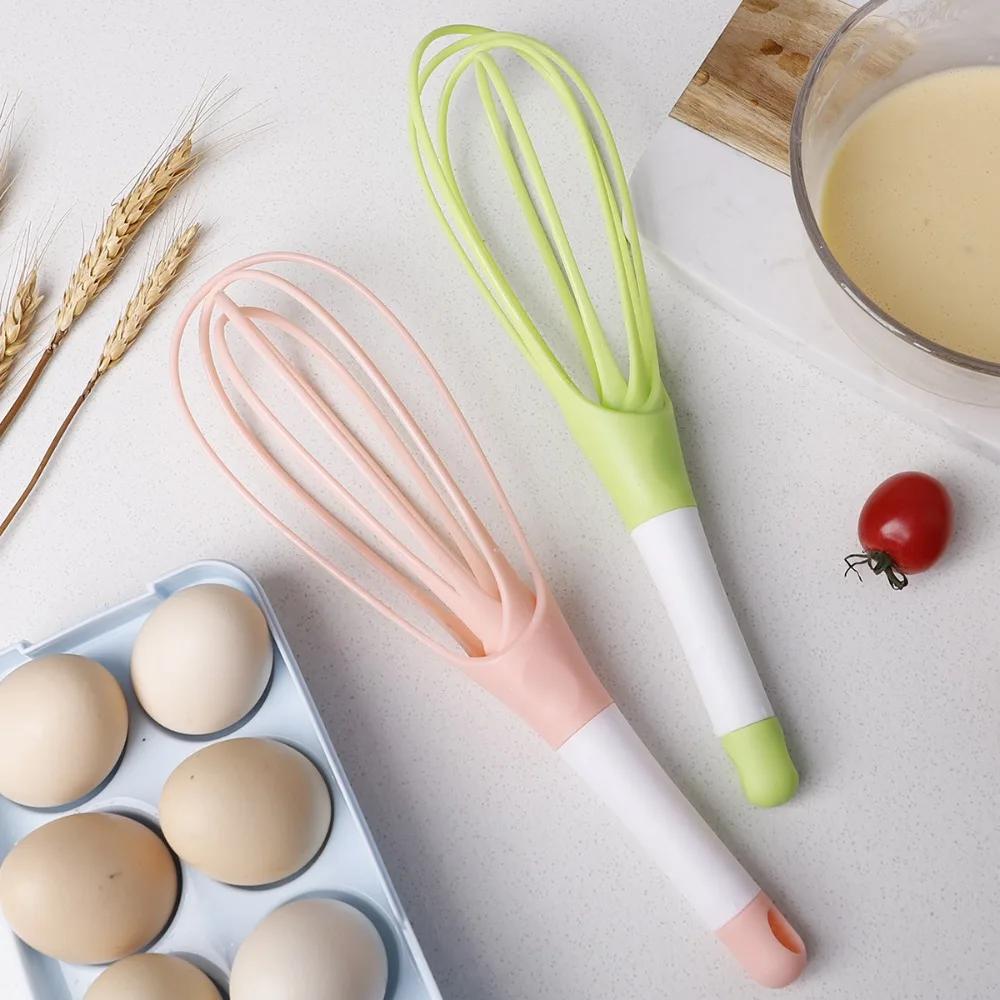 Compact Handheld Rotary Egg Whisk Ergonomic Beater With Foaming Wires For Cake Batter Mixing And Cream Blending