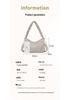 Nylon Pleated Strap Women's Crossbody Bag - Lightweight, Versatile, Simple Shoulder Bag for Commuting and Casual Use