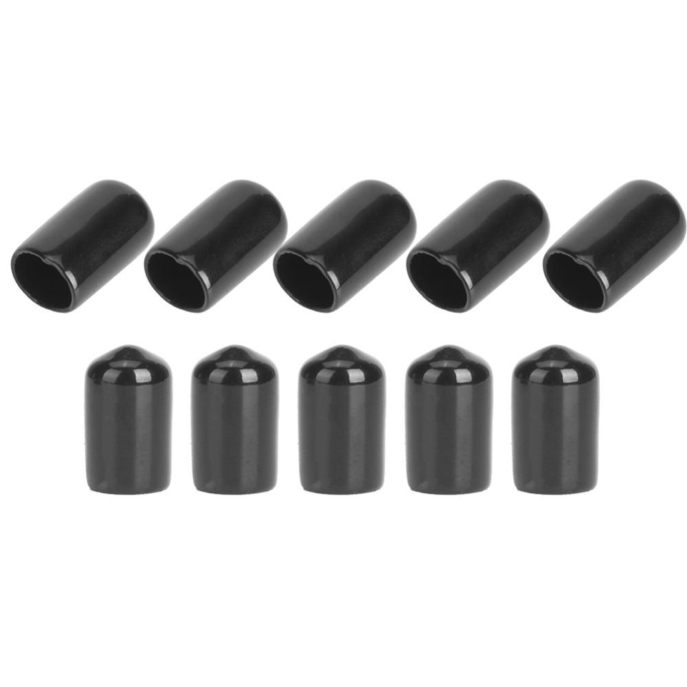 10PCS Rubber Pool Cue Tip Protector Small Head Durable Pool Stick Tip Cover Accessory Kit Portable Cue Tip Head Cover