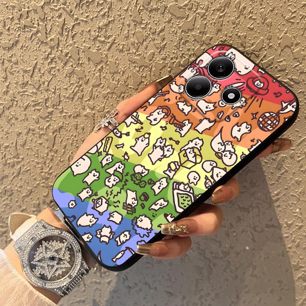 Cute Cat Cartoon Case for Xiaomi Redmi Note 14 A4 A5 9 8 7 13 Pro Plus K80 12 11 14C A3 A1 12C 13C 10 Phone Cover K40 A1 A2