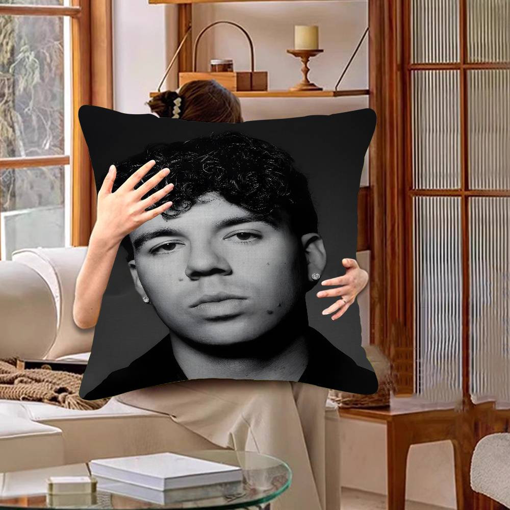 Hot Singer Q-Quevedo Buenas Noches Pillow Gift Home Office Decoration Bedroom Sofa Car Cushion Cover Case 45X45