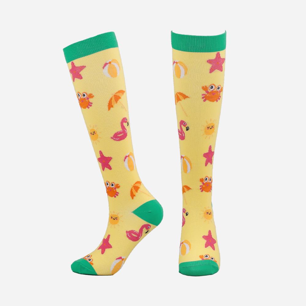 Women Men Unisex Calf Compression Socks Pressure Socks Relieve Muscle Running Riding Nurse Varicose Veins Stockings Sports