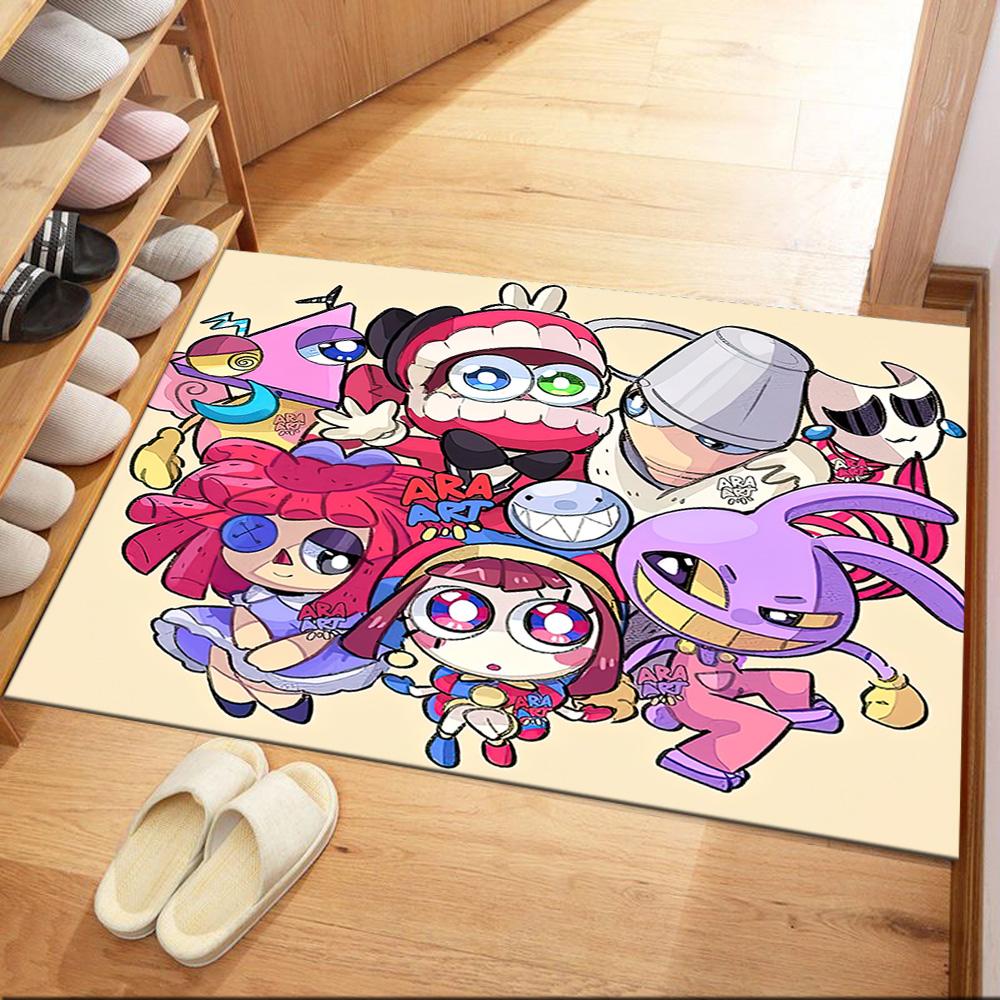 I tappeti quadrati stile The Amazing Digital Circus sono un'ottima scelta per soggiorni, camere da letto, decorazioni per la casa e come regali.