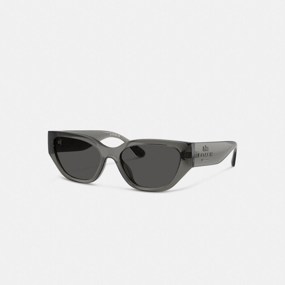 

Coach Geometric Cat Eye Sunglasses Cw421 Transparent Gray