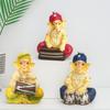 Musical Ganesha 3 Statues for Home Decor - (Multicolor, Pack of 3)