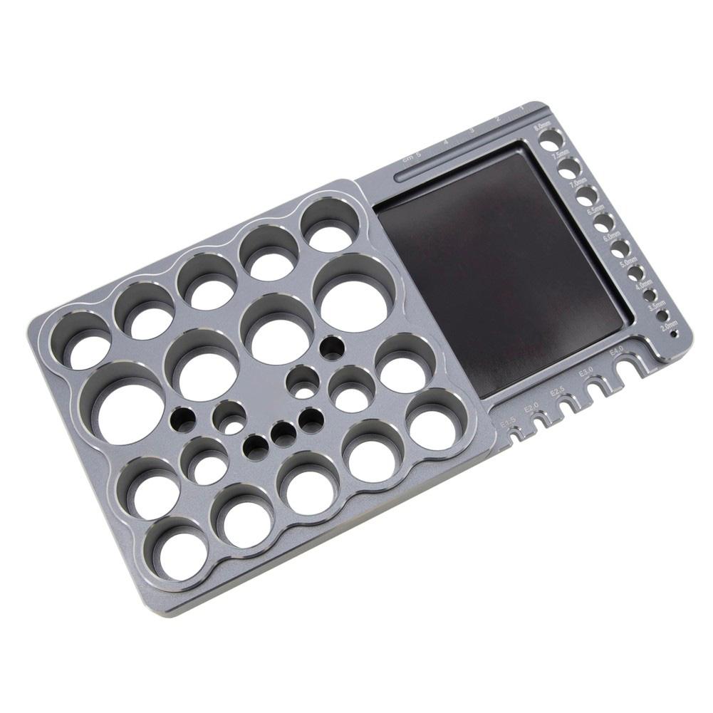 For RC Cars RC Tool Rack RC Workshop As Shown In The Figure Measuring Instruments Included Screw Storage Slots