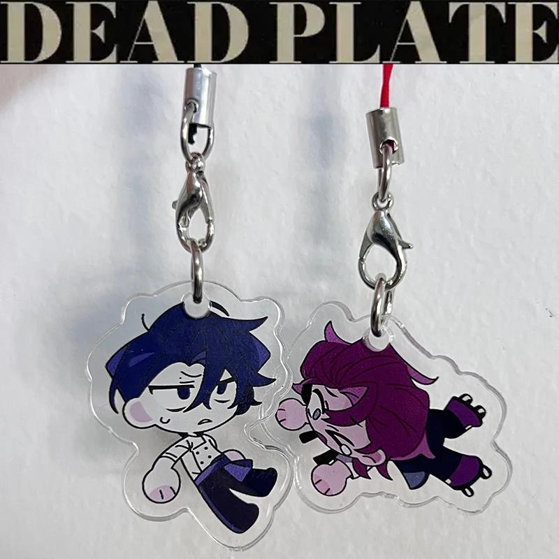 Gra Dead Plate Vince Rody Breloczek do Cosplayu Akrylowy Breloczek 2 szt./zestaw Sznurek do Breloczka Łańcuszek do Telefonu Akcesoria do Torebki Breloczek