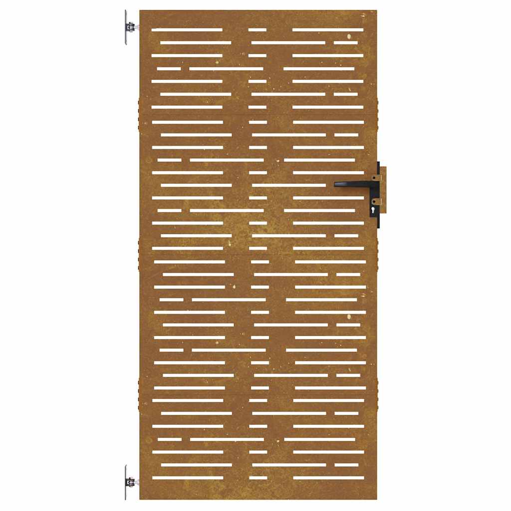 Garden Gate 85 X 175 Cm Corten Steel Square Design