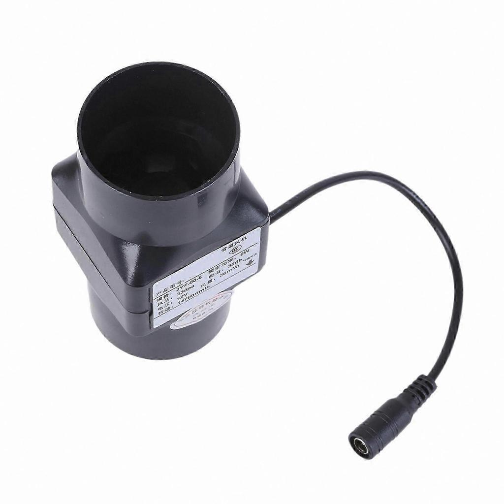 Leistungsstarker 12V 6W Inline-Rohrlüfter, 50mm Abluft-Booster für Werkstatt Keller Zelt