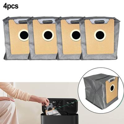 4 PACK Dust Bags for Eufy Clean G35+, G40+, G40 Hybrid+ Auto-Empty Station