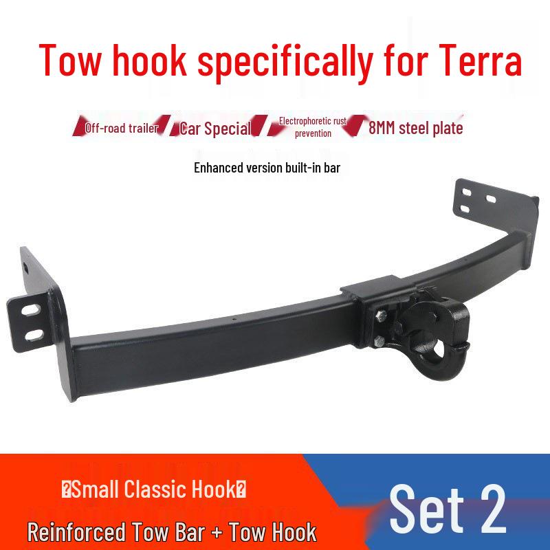 Nissan Terra Trailer Hooks and Support Bars: Modified Tow and Rear Hooks