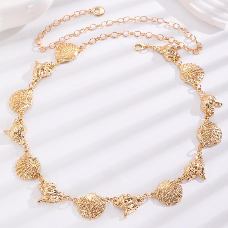 Vintage Oval Craved Metal Waist Chain For Women Retro Style Exquisite Gold Color Plated Belt Chains Fashion Body Jewelry Gifts