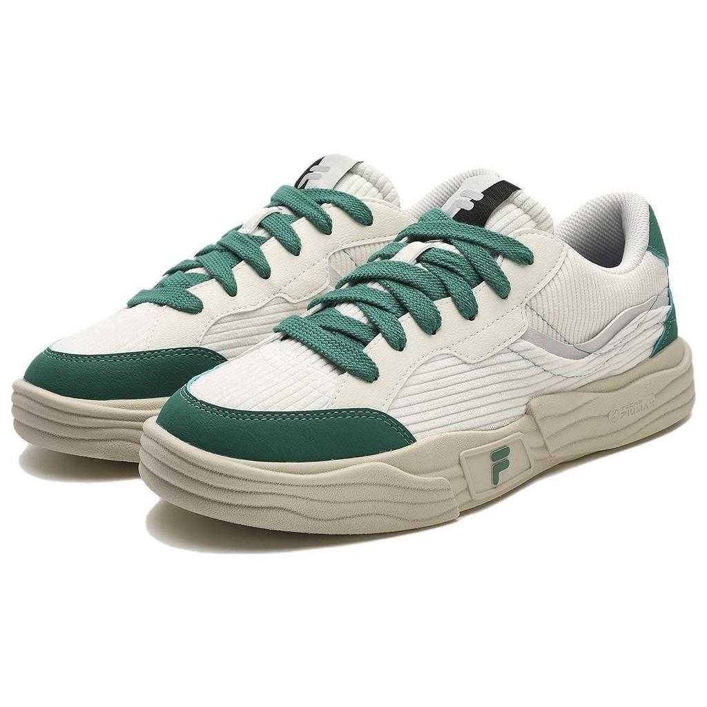 Fila Pop II Fabric Synthetic Leather Comfortable Versatile Durable Lightweight Low-Top Casual Shoes Women Sneaker Light-Green T12W342203FGS