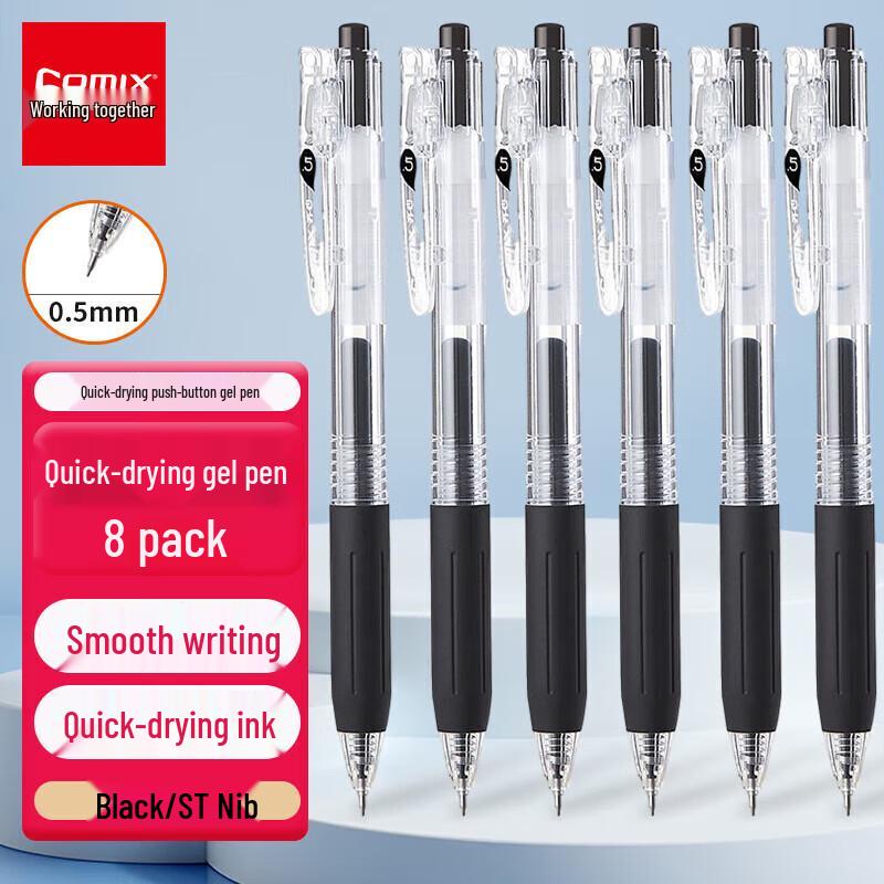 Comix K5511 0.5mm Quick-Dry Retractable Gel Pen