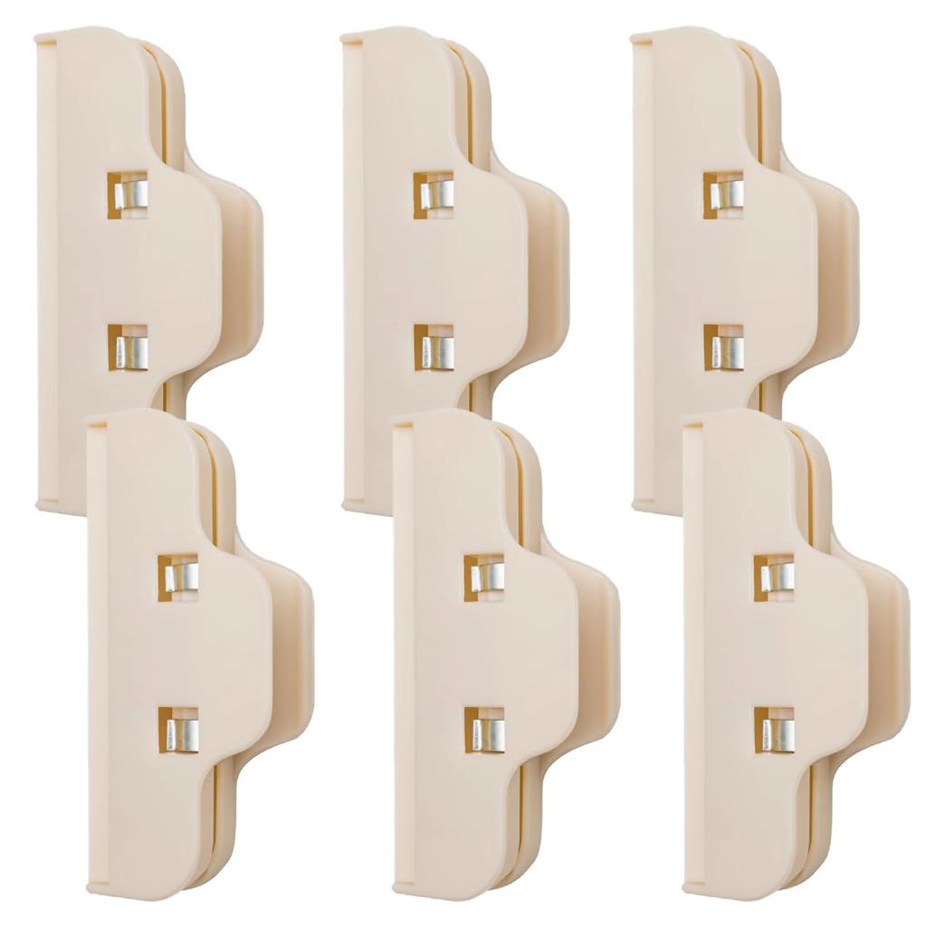 6 Pcs Chip Clips Bag Clips Food Clip, Plastic Sealing Bag Clamp For Food Storage Clamps Bread Sealing Large Clips
