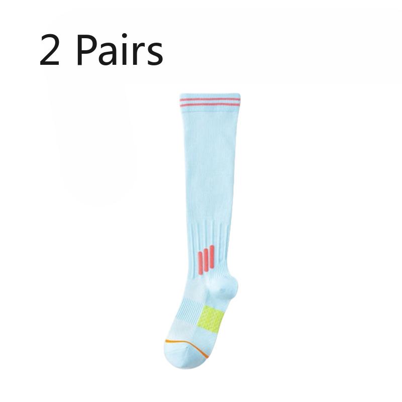 2 Pairs of Women's Professional Fitness Yoga Exercise Pressure Long Leg Socks