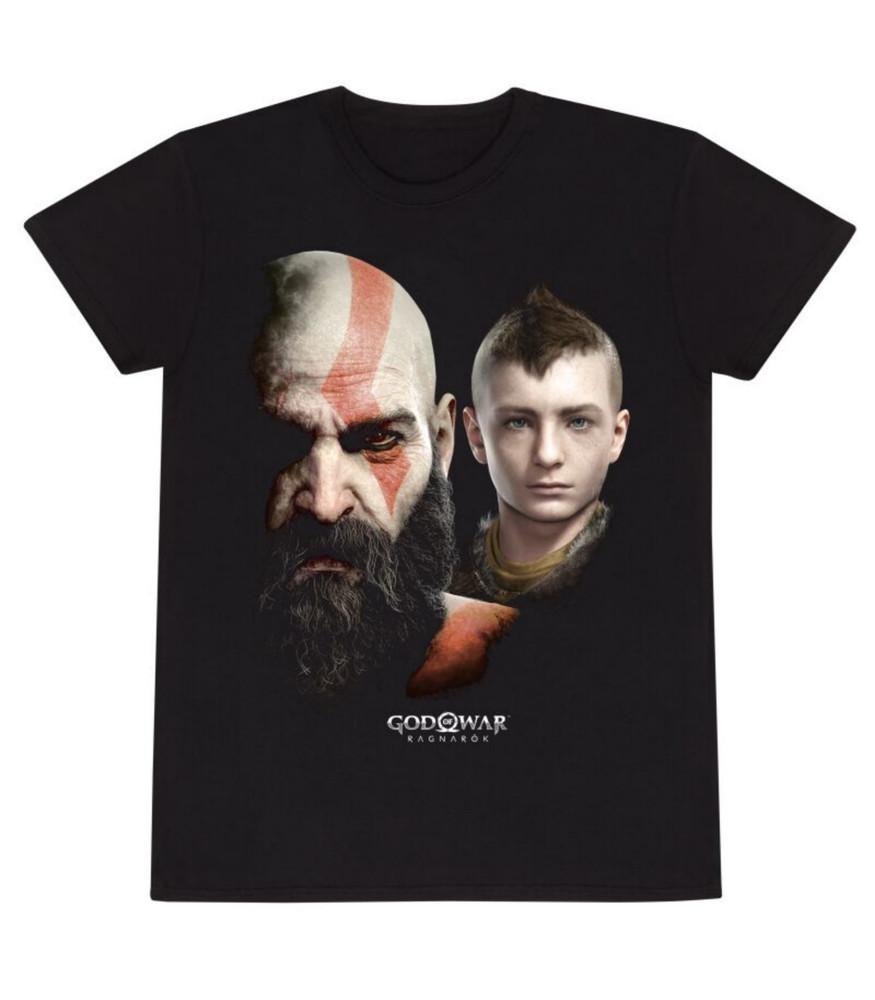 Ragnarok - Close Up T-Shirt Black by God Of War Round Neck 100% Cotton