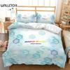 Geometric Duvet Cover Microfiber 3D Honeycomb Comforter Cover Soft Stripe Plaid Bedding Set Queen King For Boys Girls Teen Decor