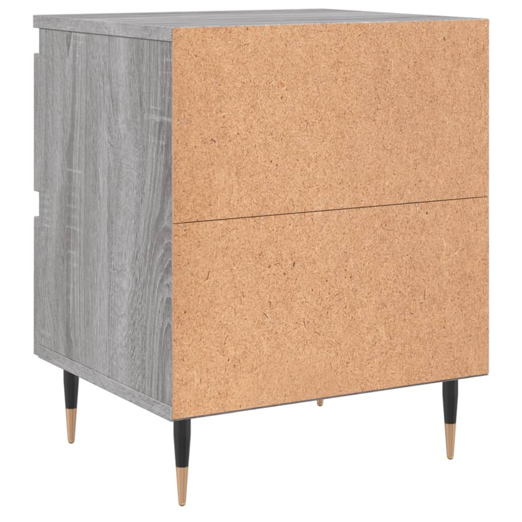 Nightstand Gray Sonoma 40 x 35 x 50 cm Particleboard
