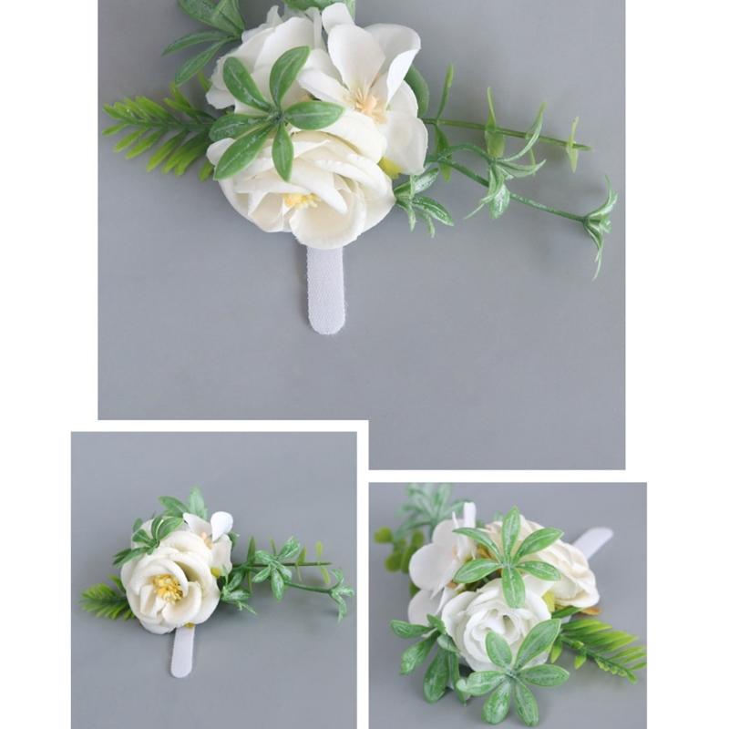 Trend Wrist Corsage with Artificial Rose for Create Beautiful Wedding Decors