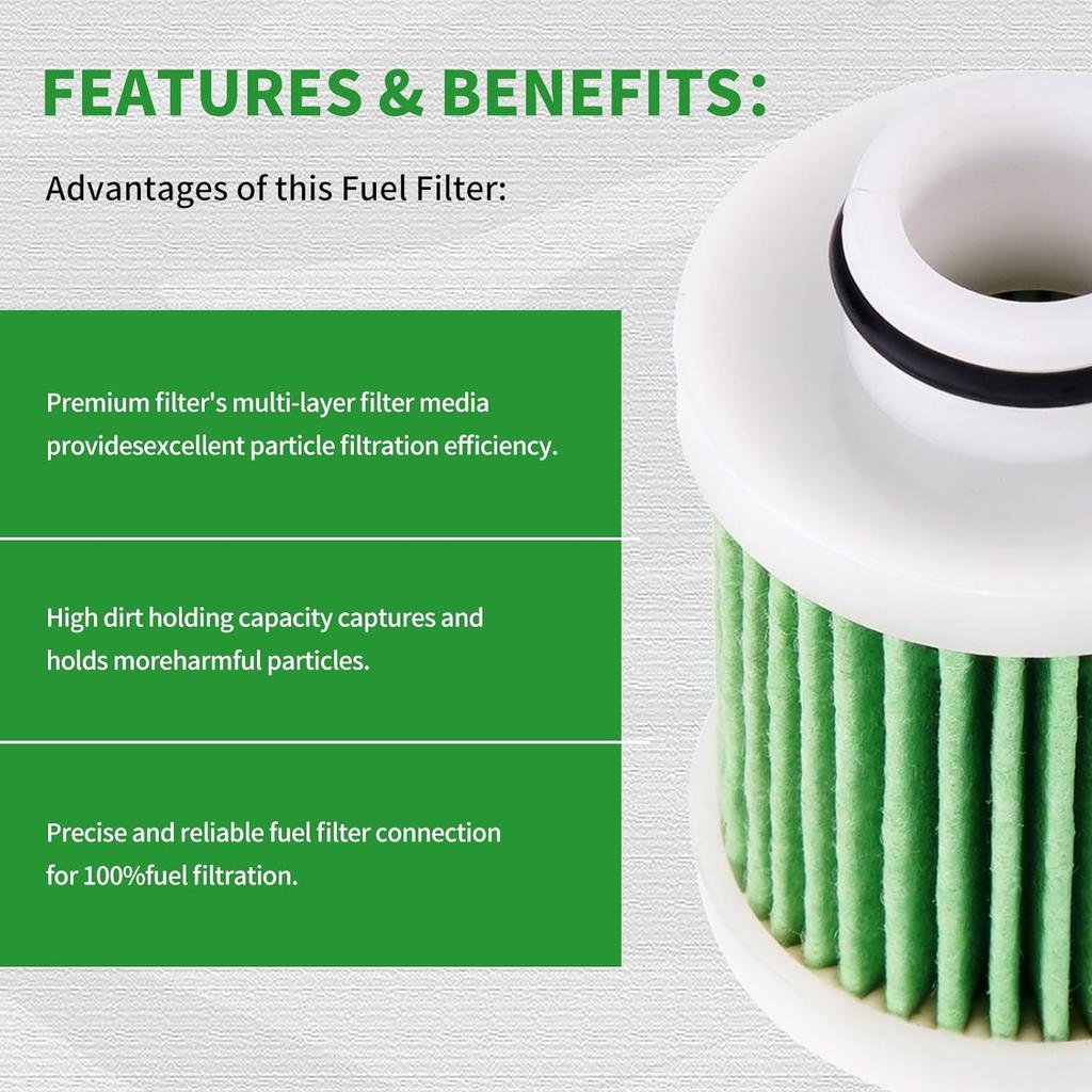 AHL Fuel Filter 15412-92J00 15412-92J01 Compatible With Suzuki Outboard DF100A DF100 DF115 A DF140A DF150A DF150AP DF175A DF175AP DF200A