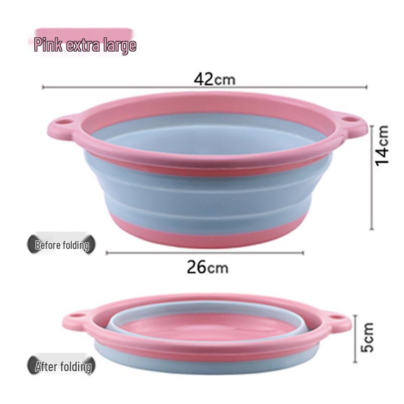 Portable Folding Wash Basin for Kitchen, Dorm, and Infant Care