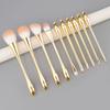 10pcs Small Slim Makeup Brushes Soft Bristle Set Powder Eyeshadow Blush Contour