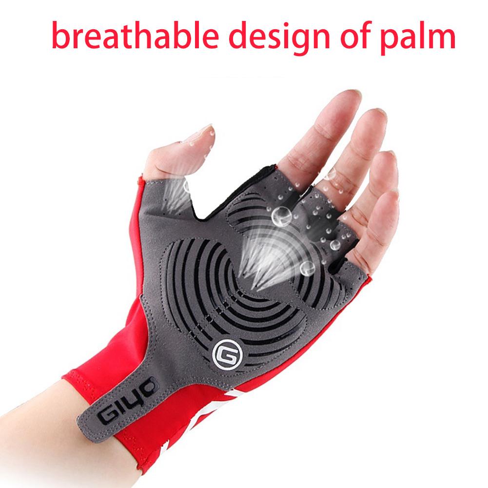 1 Pair Anti-Slip Breathable Outdoor Sport Unisex Half Finger Cycling Gloves