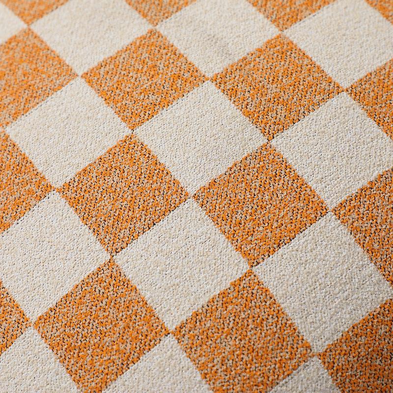 New Checkerboard Grid Single-sided Pillow Cushion Cover Geometric Simple Pillow Cover