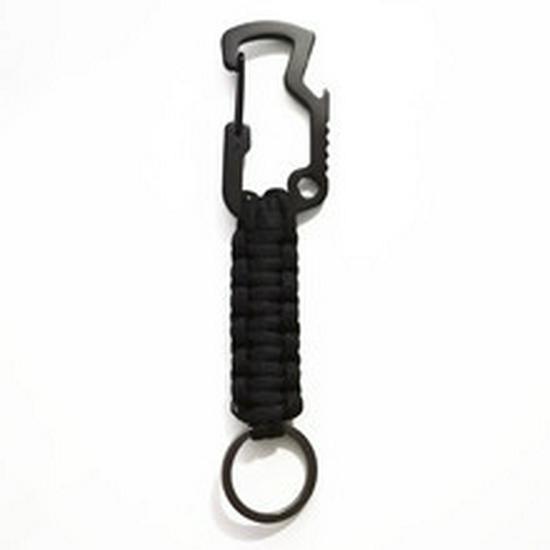 Multifunctional Camouflage Paracord Carabiner Keychain with Quick Release