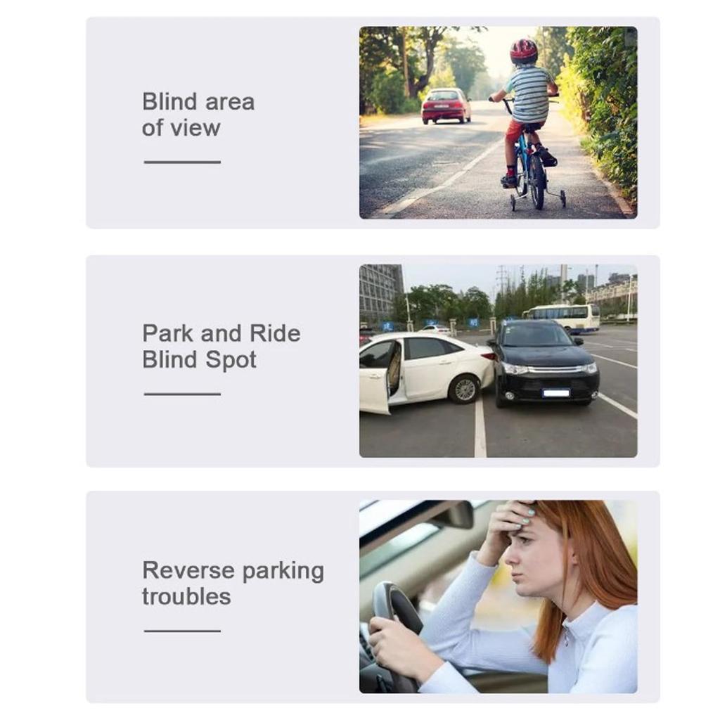Wasserdichte Auto-Seiten tür Rückspiegel Totwinkel Nachtsicht Assistenzkamera Klebebefestigung Links