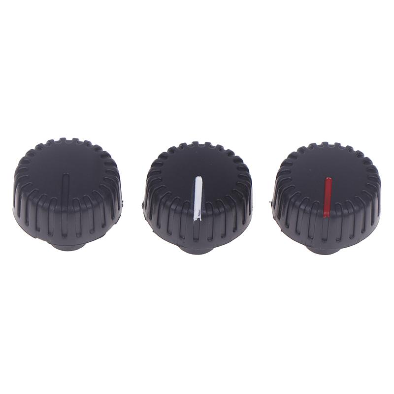 5Pcs Plastic Long Handle Knob Stripes Black Cap 20×18MM Potentiometer Encoder Switch Knob Plum Flower Shaft Inner Hole 6MM