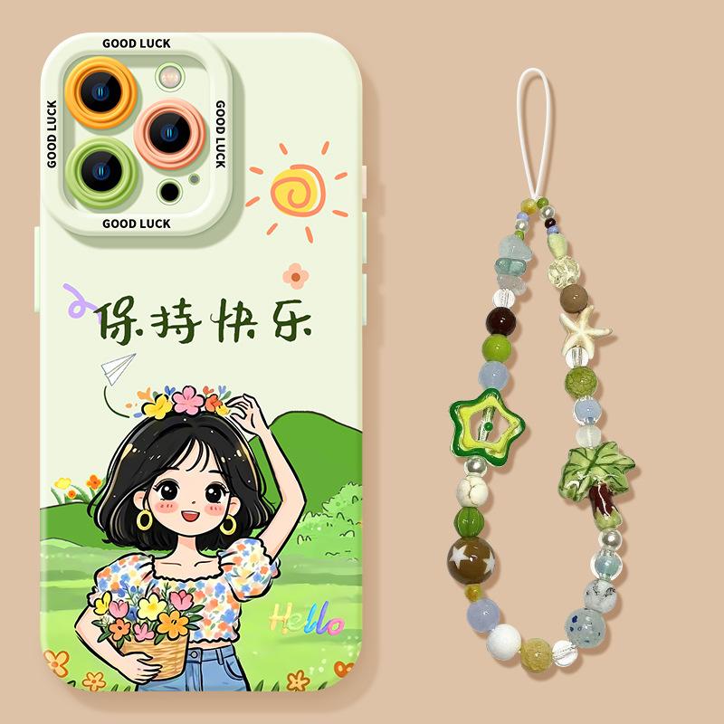 Rich girl summer mobile phone case for iphone17promax Apple 16/15 silicone 14 characters 13 sets