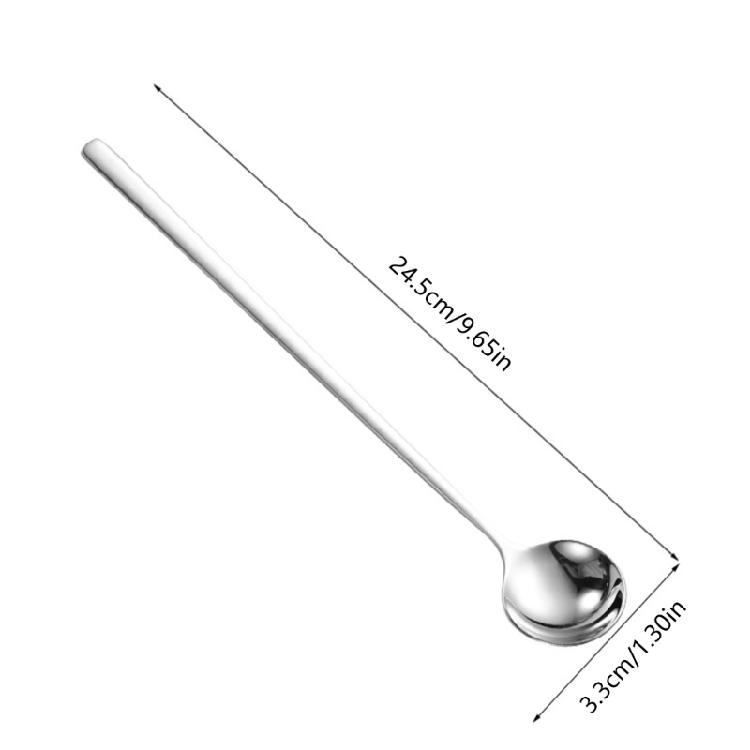 Pack of 6 Essential Spoon Set 304Stainless Steel Mixing Spoon Kitchen Spoons