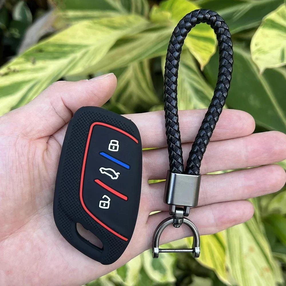 Silicone Car Remote Case Accessories for MG 4 2023 Mg4 Ev MG HS GT ZS EV ZX MG5 MG6 Roewe RX3 RX5 RX8 ERX5 I6 I5 Key Chain Cover