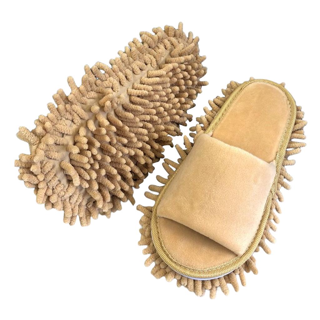Mop Slippers Floor Cleaning Unisex Microfiber Portable Soft Quiet Cleaning Sandals for Floor Dust Dirt Cleaning Dusting Bedroom
